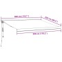 Toldo retráctil automático burdeos 300x250 cm von , Markisen - Ref: Foro24-3215733, Preis: 511,12 €, Rabatt: %