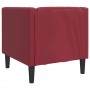 Sillón Chesterfield de cuero artificial rojo tinto by , Sofas - Ref: Foro24-372656, Price: 180,24 €, Discount: %