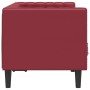 Sofá Chesterfield de 2 plazas cuero artificial rojo tinto von , Sofas - Ref: Foro24-372663, Preis: 288,11 €, Rabatt: %