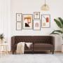 Sofá Chesterfield de 2 plazas cuero artificial marrón by , Sofas - Ref: Foro24-372661, Price: 267,49 €, Discount: %