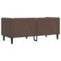 Sofá Chesterfield de 2 plazas cuero artificial marrón by , Sofas - Ref: Foro24-372661, Price: 267,49 €, Discount: %