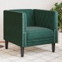 Sillón Chesterfield de terciopelo verde oscuro by , Sofas - Ref: Foro24-372675, Price: 162,94 €, Discount: %