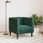 Sillón Chesterfield de terciopelo verde oscuro by , Sofas - Ref: Foro24-372675, Price: 162,94 €, Discount: %