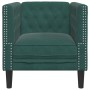 Sillón Chesterfield de terciopelo verde oscuro by , Sofas - Ref: Foro24-372675, Price: 162,94 €, Discount: %
