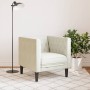 Sillón Chesterfield de terciopelo blanco crema by , Sofas - Ref: Foro24-372680, Price: 161,15 €, Discount: %