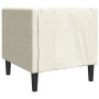 Sillón Chesterfield de terciopelo blanco crema by , Sofas - Ref: Foro24-372680, Price: 161,15 €, Discount: %