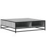Mesa centro madera ingeniería y metal gris Sonoma 100x100x30 cm by , Coffee table - Ref: Foro24-848777, Price: 82,03 €, Disco...
