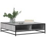 Mesa centro madera ingeniería y metal gris Sonoma 100x100x30 cm by , Coffee table - Ref: Foro24-848777, Price: 82,03 €, Disco...