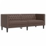 Juego de sofás Chesterfield 2 piezas cuero sintético marrón by , Sofas - Ref: Foro24-3209276, Price: 578,99 €, Discount: %