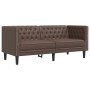 Juego de sofás Chesterfield 2 piezas cuero sintético marrón by , Sofas - Ref: Foro24-3209276, Price: 578,99 €, Discount: %
