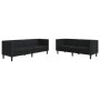 Juego de sofás Chesterfield 2 piezas cuero sintético negro by , Sofas - Ref: Foro24-3209274, Price: 627,82 €, Discount: %