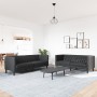 Juego de sofás Chesterfield 2 piezas cuero sintético negro by , Sofas - Ref: Foro24-3209274, Price: 627,82 €, Discount: %