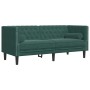 Set de sofás Chesterfield con cojines 3 piezas terciopelo verde by , Sofas - Ref: Foro24-3209283, Price: 897,94 €, Discount: %