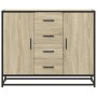 Aparador de madera de ingeniería roble Sonoma 92x35x76 cm von , Sideboards - Ref: Foro24-3300826, Preis: 116,20 €, Rabatt: %