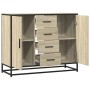 Aparador de madera de ingeniería roble Sonoma 92x35x76 cm de , Aparadores - Ref: Foro24-3300826, Precio: 116,10 €