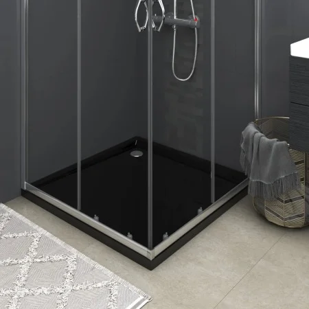 Plato de ducha cuadrado de ABS negro 80x80 cm de vidaXL, Platos de ducha - Ref: Foro24-148916, Precio: 111,34 €, Descuento: %