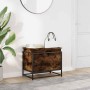 Caja de almacenaje con tapa madera roble ahumado 60x40x51,5 cm von , Aufbewahrungskörbe - Ref: Foro24-848796, Preis: 56,20 €,...