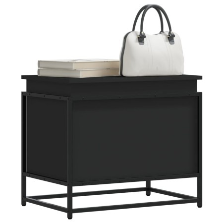 Caja almacenaje con tapa madera ingeniería negro 60x40x51,5 cm von , Aufbewahrungskörbe - Ref: Foro24-848794, Preis: 59,53 €,...
