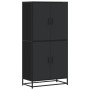 Aparador alto madera de ingeniería negro 68x35x139 cm by , Sideboards - Ref: Foro24-3300830, Price: 162,62 €, Discount: %