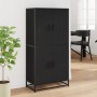 Aparador alto madera de ingeniería negro 68x35x139 cm by , Sideboards - Ref: Foro24-3300830, Price: 162,62 €, Discount: %
