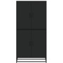 Aparador alto madera de ingeniería negro 68x35x139 cm by , Sideboards - Ref: Foro24-3300830, Price: 162,62 €, Discount: %