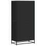 Aparador alto madera de ingeniería negro 68x35x139 cm by , Sideboards - Ref: Foro24-3300830, Price: 162,62 €, Discount: %