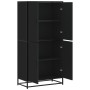 Aparador alto madera de ingeniería negro 68x35x139 cm by , Sideboards - Ref: Foro24-3300830, Price: 162,62 €, Discount: %