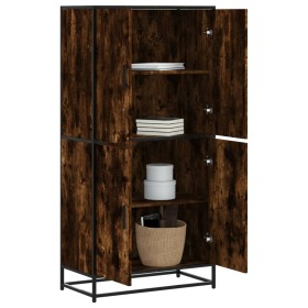 Aparador alto madera de ingeniería roble ahumado 68x35x139 cm von , Sideboards - Ref: Foro24-3300832, Preis: 130,64 €, Rabatt: %