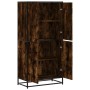 Aparador alto madera de ingeniería roble ahumado 68x35x139 cm von , Sideboards - Ref: Foro24-3300832, Preis: 130,64 €, Rabatt: %