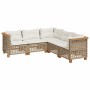 Juego de sofás jardín con cojines 5 pzas ratán sintético beige von , Gartensets - Ref: Foro24-3261826, Preis: 434,29 €, Rabat...