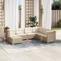 Set sofás de jardín 7 piezas y cojines ratán sintético beige von , Gartensets - Ref: Foro24-3261937, Preis: 501,12 €, Rabatt: %