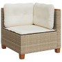 Set de sofás de jardín con cojines 9 pzas ratán sintético beige von , Gartensets - Ref: Foro24-3261961, Preis: 640,85 €, Raba...