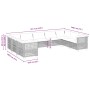 Set de sofás de jardín con cojines 9 pzas ratán sintético beige von , Gartensets - Ref: Foro24-3261982, Preis: 761,30 €, Raba...