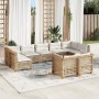 Set de sofás de jardín con cojines 9 pzas ratán sintético beige von , Gartensets - Ref: Foro24-3261994, Preis: 761,30 €, Raba...