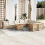 Juego de sofás jardín con cojines beige 10 pzas ratán sintético by , Garden sets - Ref: Foro24-3262012, Price: 816,29 €, Disc...