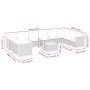 Set de sofás de jardín 11pzas con cojines ratán sintético beige von , Gartensets - Ref: Foro24-3262027, Preis: 793,60 €, Raba...