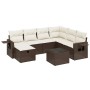 Set sofás de jardín 8 piezas y cojines ratán sintético marrón von , Gartensets - Ref: Foro24-3263849, Preis: 521,06 €, Rabatt: %