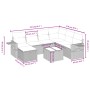 Set sofás de jardín 8 piezas y cojines ratán sintético marrón von , Gartensets - Ref: Foro24-3263849, Preis: 521,06 €, Rabatt: %
