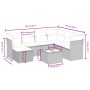 Set sofás de jardín 8 piezas y cojines ratán sintético marrón by , Garden sets - Ref: Foro24-3263229, Price: 504,24 €, Discou...