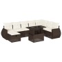 Set de sofás de jardín 9 pzas y cojines ratán sintético marrón von , Gartensets - Ref: Foro24-3275193, Preis: 644,75 €, Rabat...