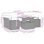 Juego de sofás de jardín 7 piezas con cojines ratán PE marrón von , Gartensets - Ref: Foro24-3269023, Preis: 516,85 €, Rabatt: %