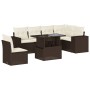 Juego de sofás de jardín 7 piezas con cojines ratán PE marrón by , Garden sets - Ref: Foro24-3269203, Price: 534,53 €, Discou...