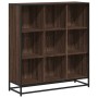 Estantería de madera y metal marrón roble 97,5x33x107,5 cm von , Bücherregale und Regale - Ref: Foro24-3300864, Preis: 111,90...