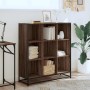 Estantería de madera y metal marrón roble 97,5x33x107,5 cm von , Bücherregale und Regale - Ref: Foro24-3300864, Preis: 111,90...