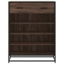 Zapatero de madera y metal marrón roble 75x38x97,5 cm by , Shoe racks and shoe organizers - Ref: Foro24-3300879, Price: 110,3...