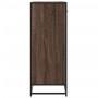 Zapatero de madera y metal marrón roble 75x38x97,5 cm by , Shoe racks and shoe organizers - Ref: Foro24-3300879, Price: 110,3...