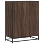 Zapatero de madera y metal marrón roble 75x38x97,5 cm by , Shoe racks and shoe organizers - Ref: Foro24-3300879, Price: 110,3...
