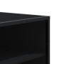 Zapatero de madera de ingeniería y metal negro 75x38x97,5 cm by , Shoe racks and shoe organizers - Ref: Foro24-3300870, Price...