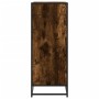Zapatero de madera y metal roble ahumado 75x38x97,5 cm de , Zapateros y organizadores de calzado - Ref: Foro24-3300872, Preci...