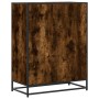 Zapatero de madera y metal roble ahumado 75x38x97,5 cm de , Zapateros y organizadores de calzado - Ref: Foro24-3300872, Preci...